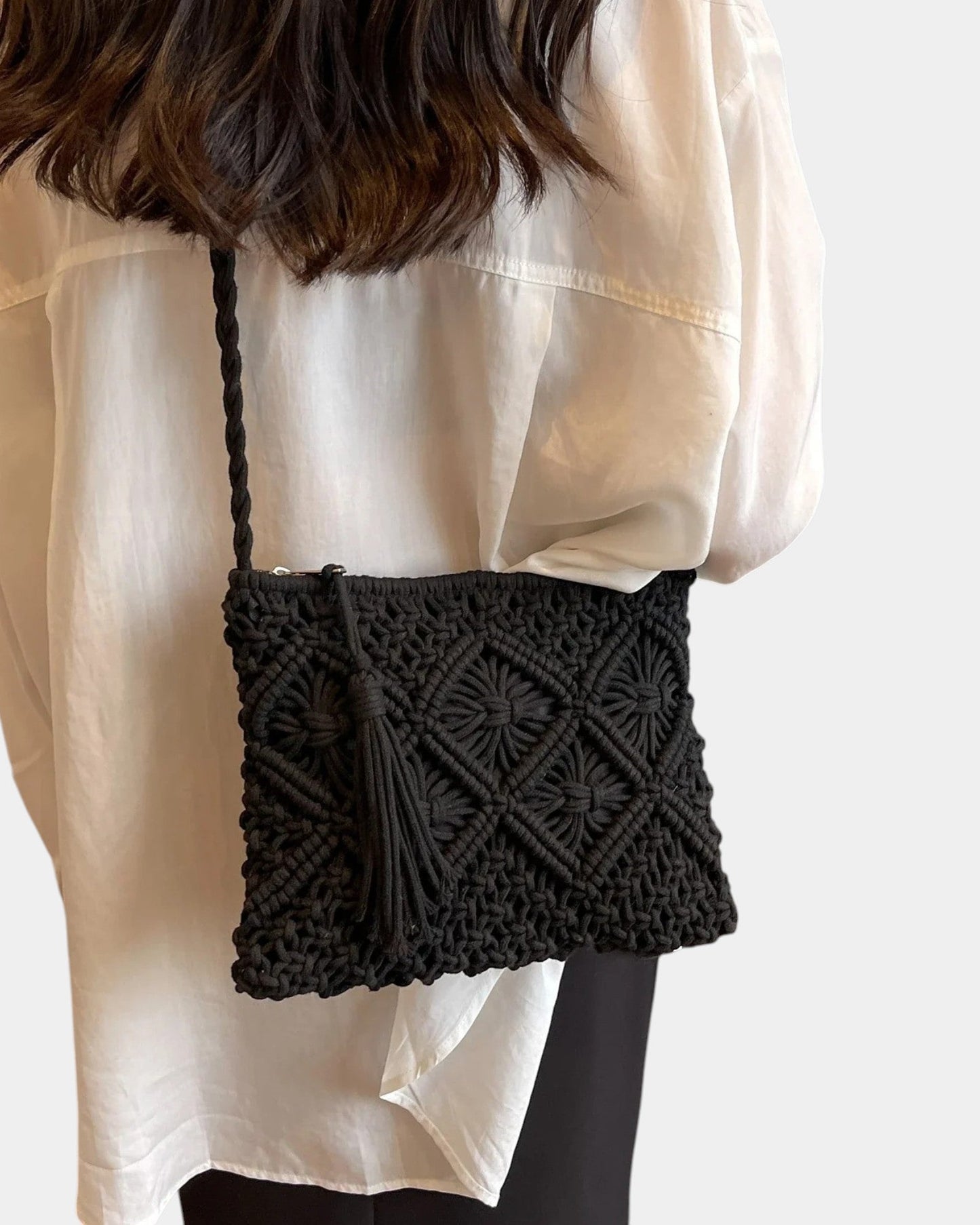 PATRICIA | BOLSO BANDOLERA EFECTO TEJIDO