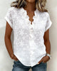 BLUSA MANGA CORTA VOLANTE CUELLO DE V