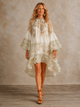 ISABELLA | VESTIDO CORTO CON BAJO DE VOLANTES