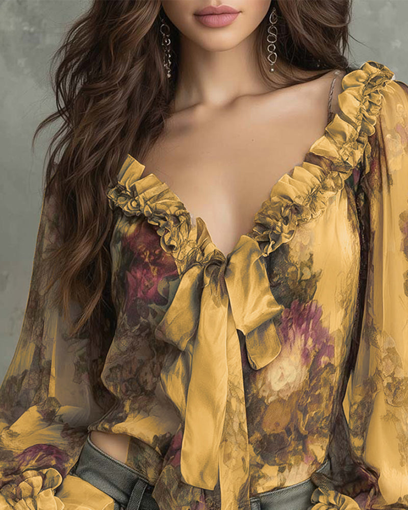BLUSA ESTAMPADO LOTO ELEGANTE