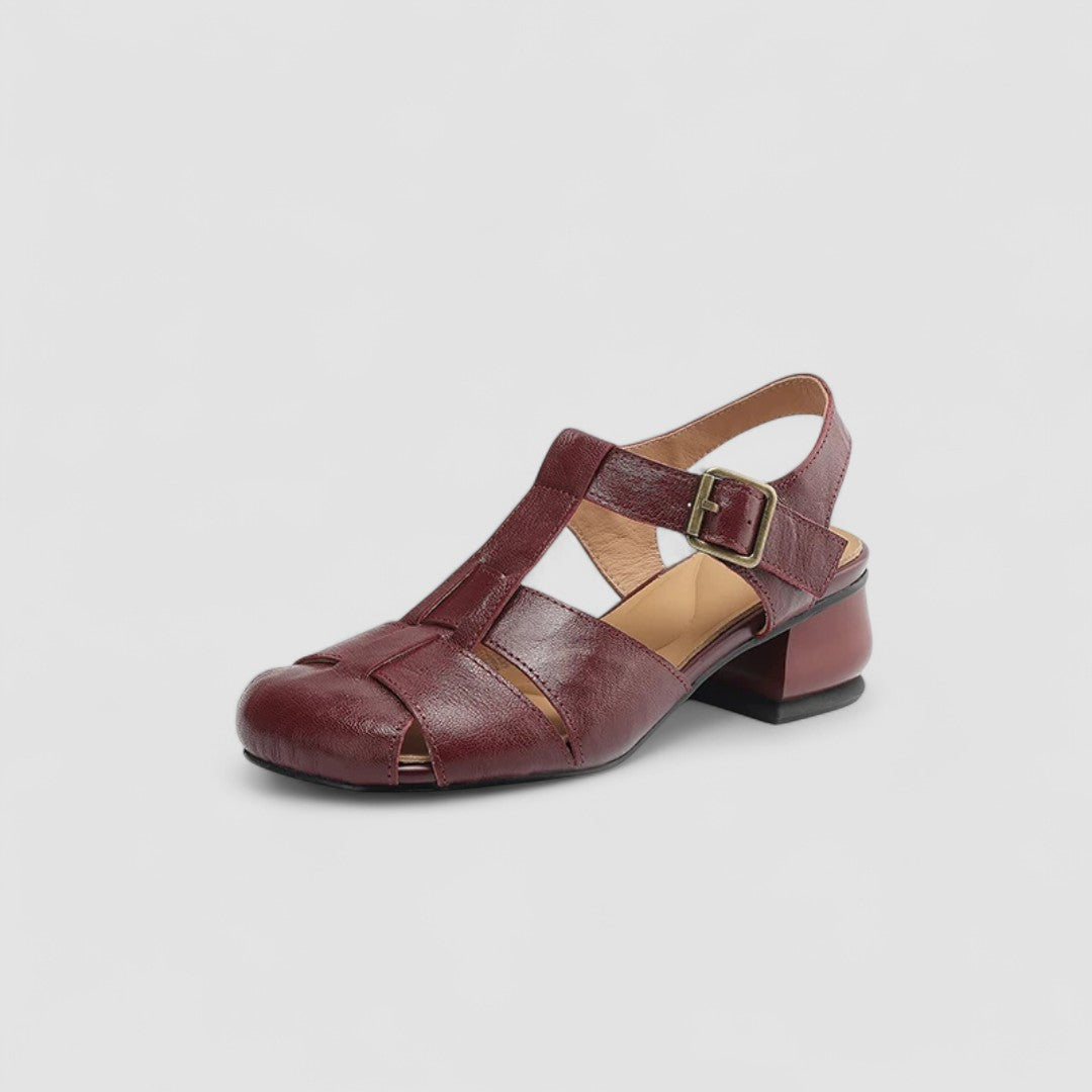 SANDRINE | ZAPATOS MERCEDITAS CALADOS CON TACÓN