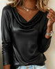 TOP ELEGANTE CUELLO DRAPEADO