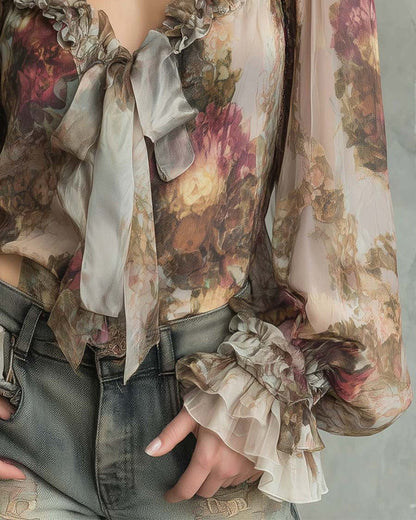 BLUSA ESTAMPADO LOTO ELEGANTE