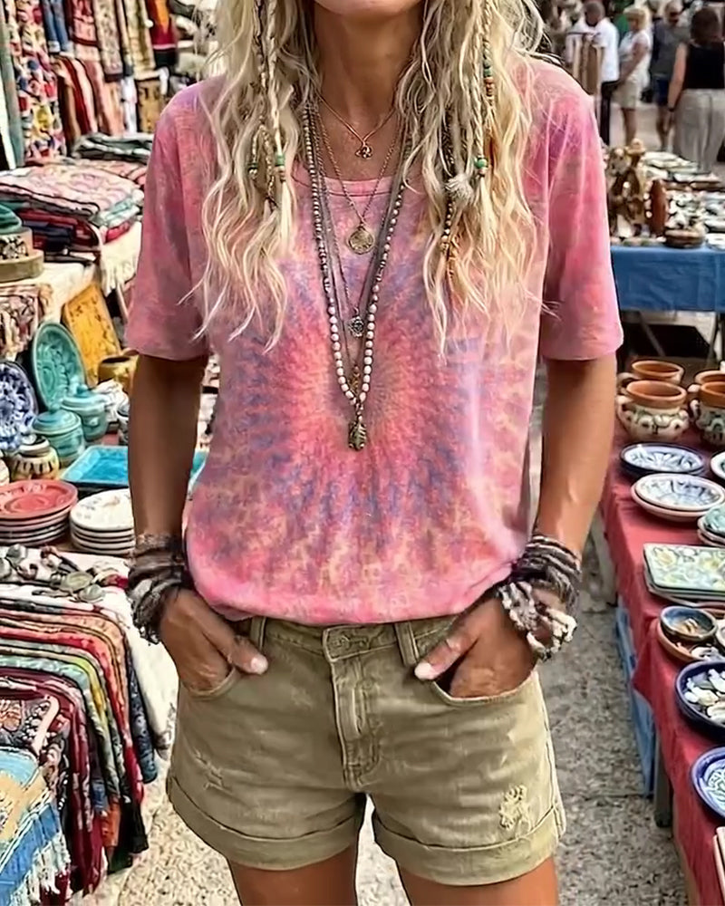 CAMISETA DEGRADADO LAZO COLOR