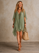 ELLA | VESTIDO CORTO BOHO CON VOLANTES