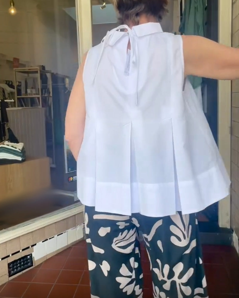 BLUSA SIN MANGAS LISA SENCILLO
