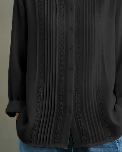 CAMISA CUELLO BEBÉ LISA MANGA LARGA