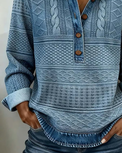 SUDADERA MODERNO MEDIO-ABOTONADO SOLAPA