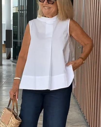 BLUSA SIN MANGAS LISA SENCILLO