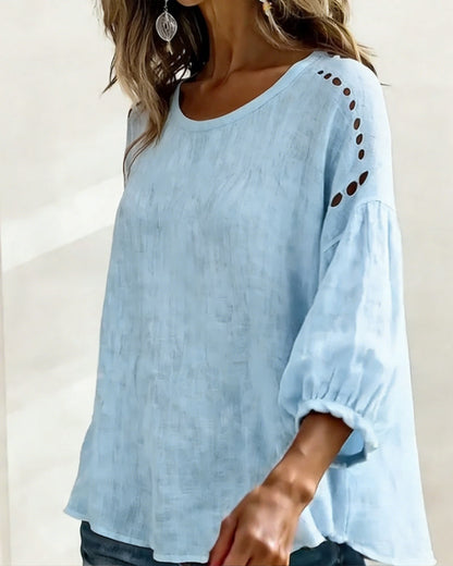 BLUSA CALADO 100% ALGODÓN