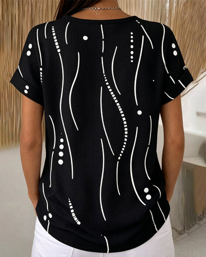 CAMISETA CUELLO REDONDO MANGA CORTA