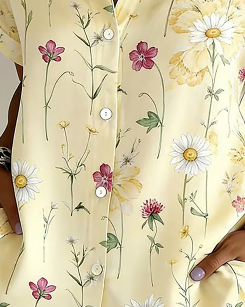 CAMISA FRESCO ESTAMPADO FLORAL