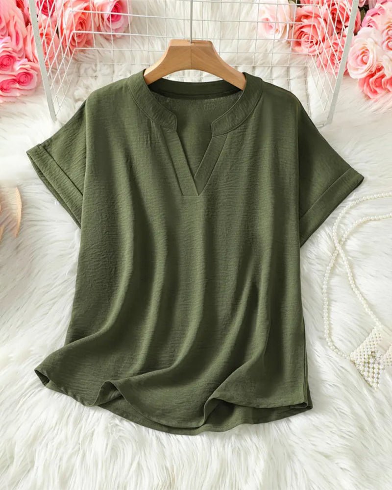 BLUSA HOLGADO LISA PARA MUJER – CASUAL