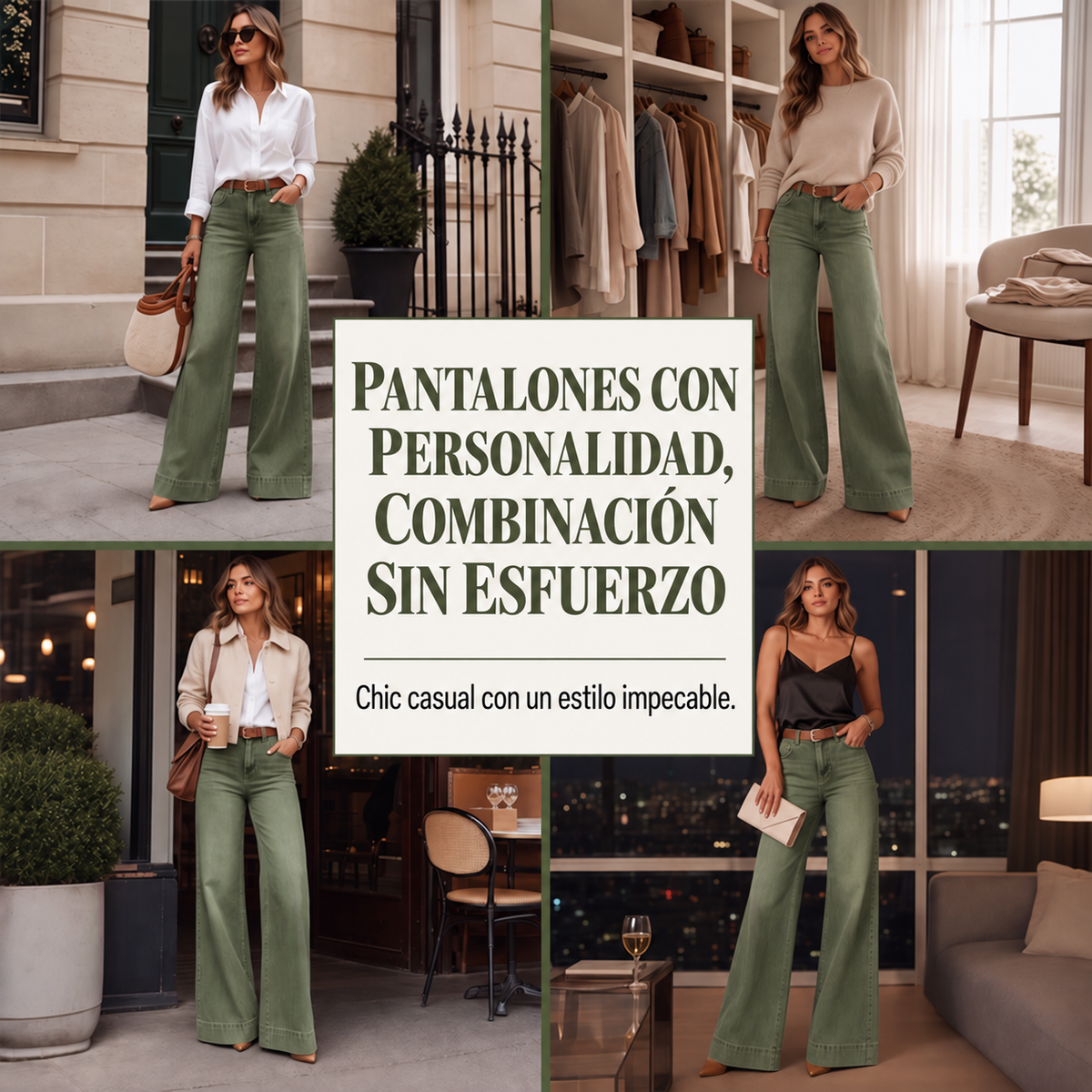 VAQUEROS DE PIERNA ANCHA QUE ESTILIZAN LA FIGURA