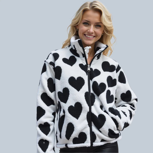 ELSIE | CHAQUETA REVERSIBLE DE CORAZONES