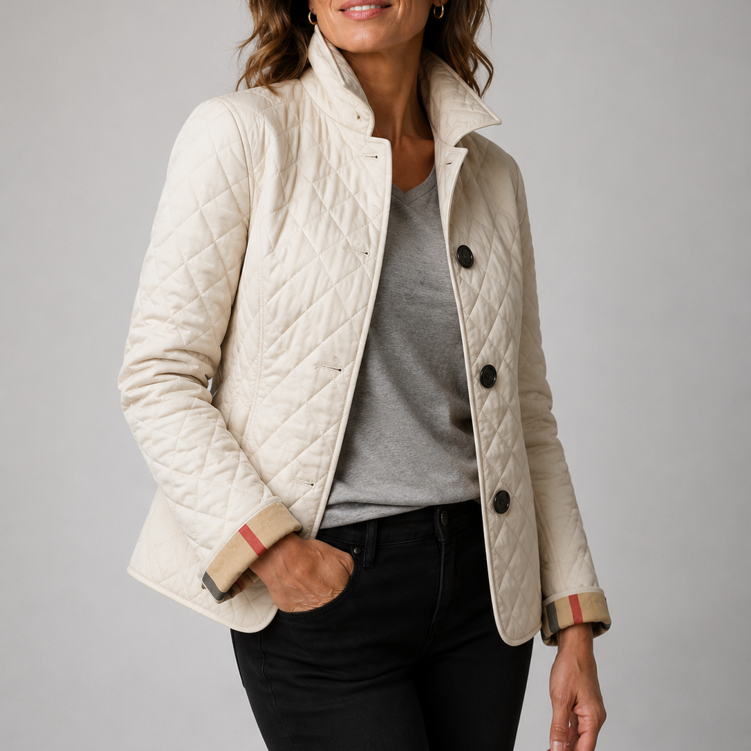 LOREDANA | CHAQUETA ACOLCHADA LIGERA CON CUELLO ALZADO