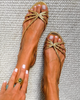 CAMILLE™ | SANDALIAS DORADAS DE ELEGANCIA VERANIEGA