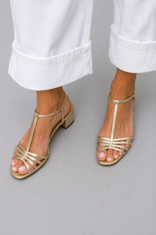 ALLEGRA™ | SANDALIAS DORADAS DE VERANO