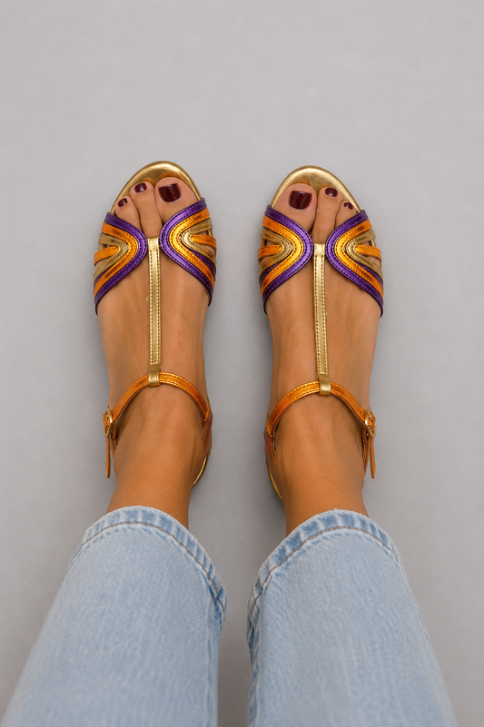 VIVIANA™ | SANDALIAS DE COLORES MEDITERRÁNEOS