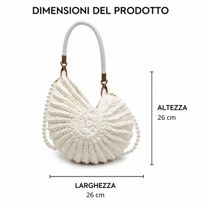 TEA | BOLSO GRANDE TRENZADO CON CORREA DE CADENA - CAMEL