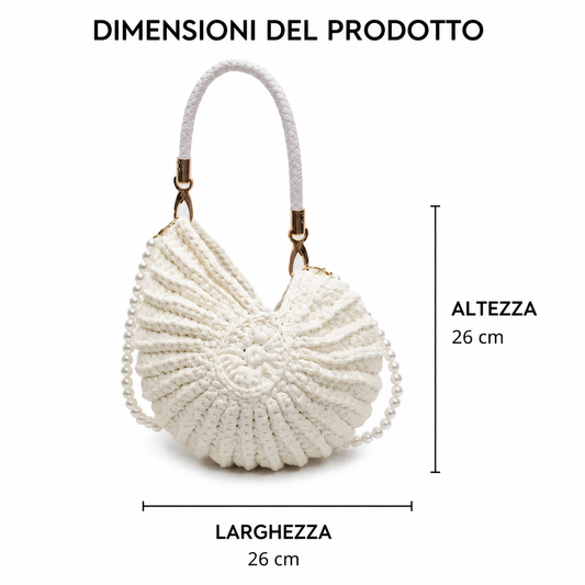 TEA | BOLSO GRANDE TRENZADO CON CORREA DE CADENA - CAMEL