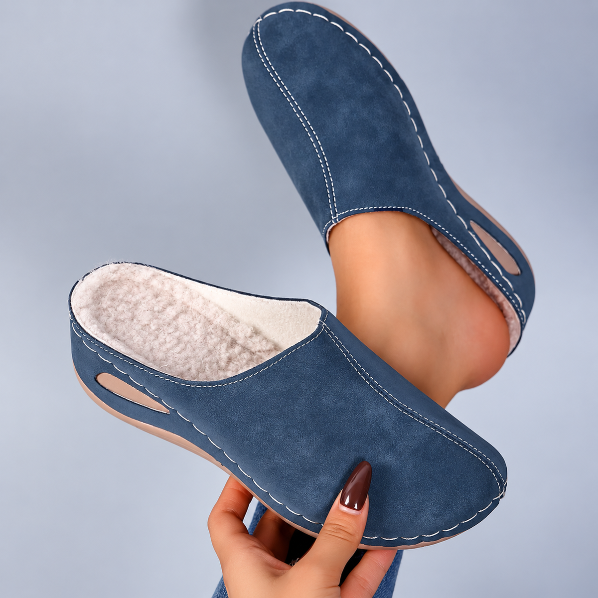 ÉLISE| ZAPATILLAS DE CASA ORTOPÉDICAS Y CÁLIDAS