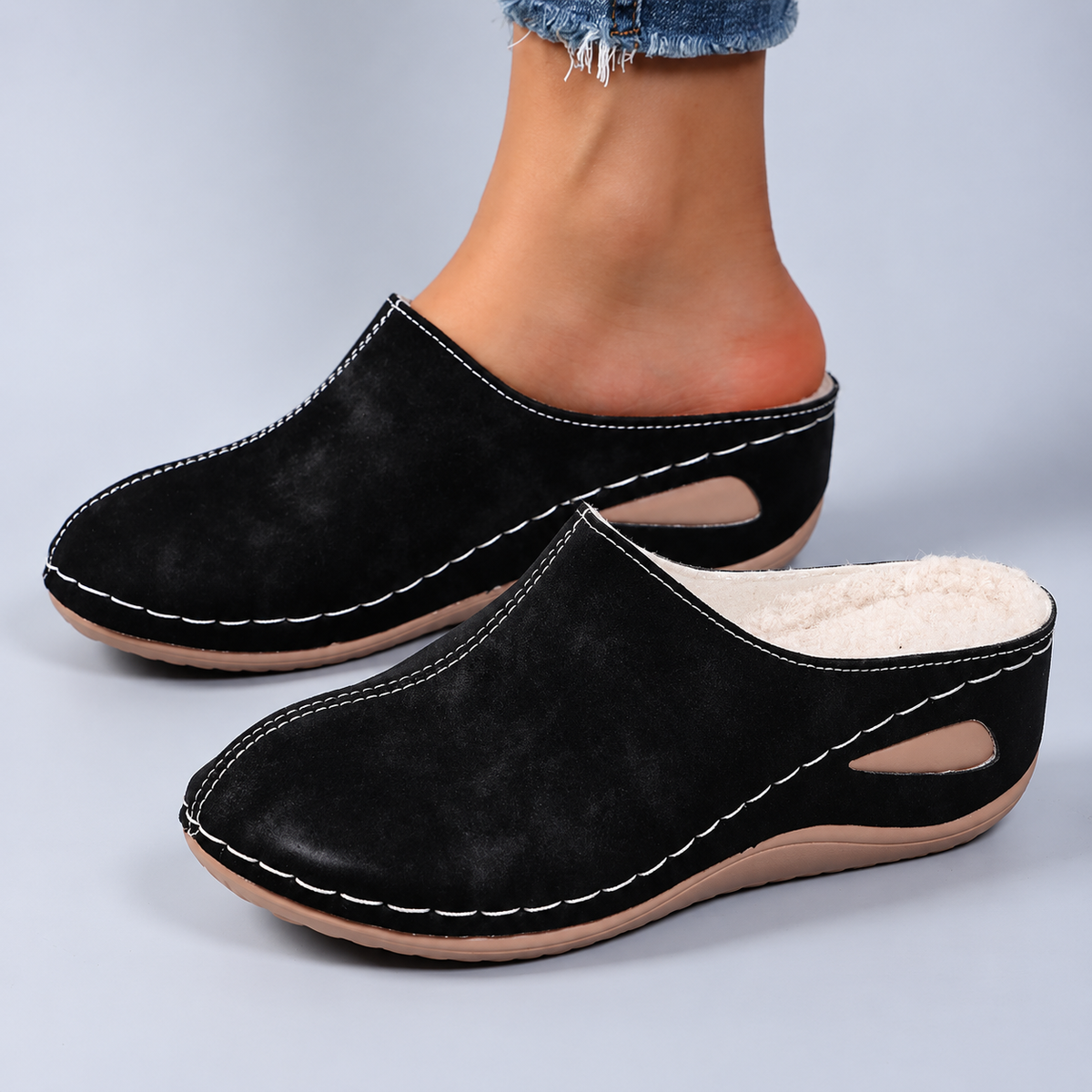 ÉLISE| ZAPATILLAS DE CASA ORTOPÉDICAS Y CÁLIDAS