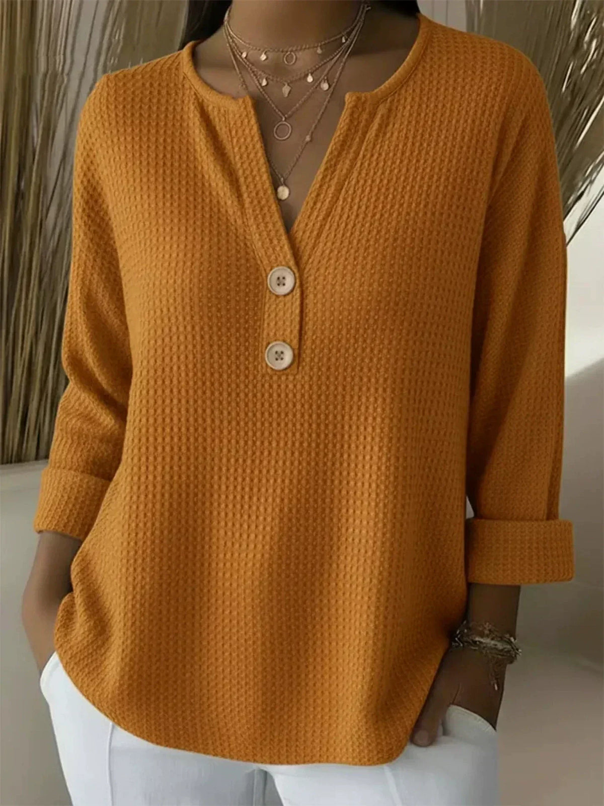 DARIA LORENA | TOP HENLEY TEXTURIZADO MICHÈLE