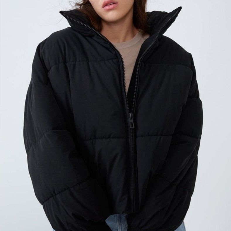 MARCELLA | CHAQUETA ACOLCHADA CON CUELLO Y CREMALLERA