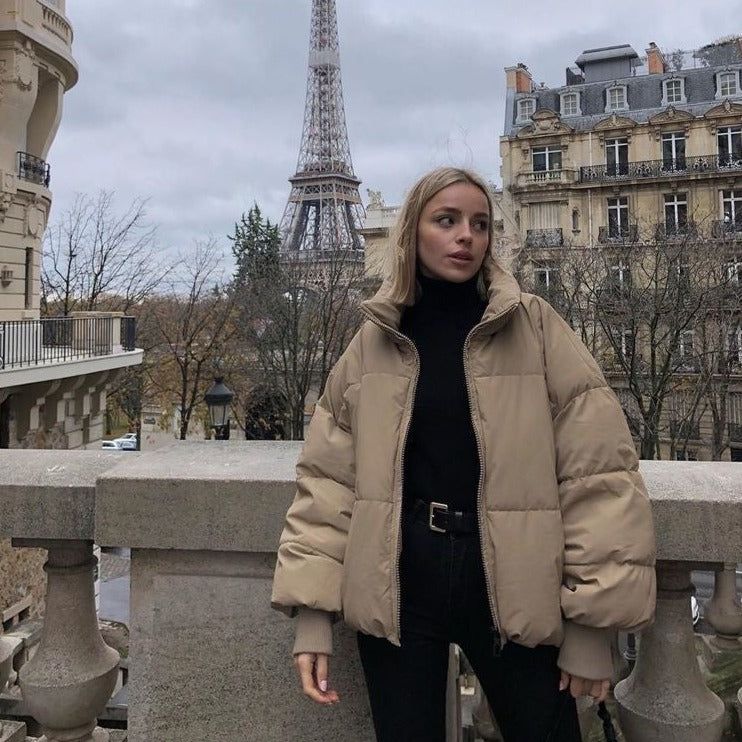 MARCELLA | CHAQUETA ACOLCHADA CON CUELLO Y CREMALLERA