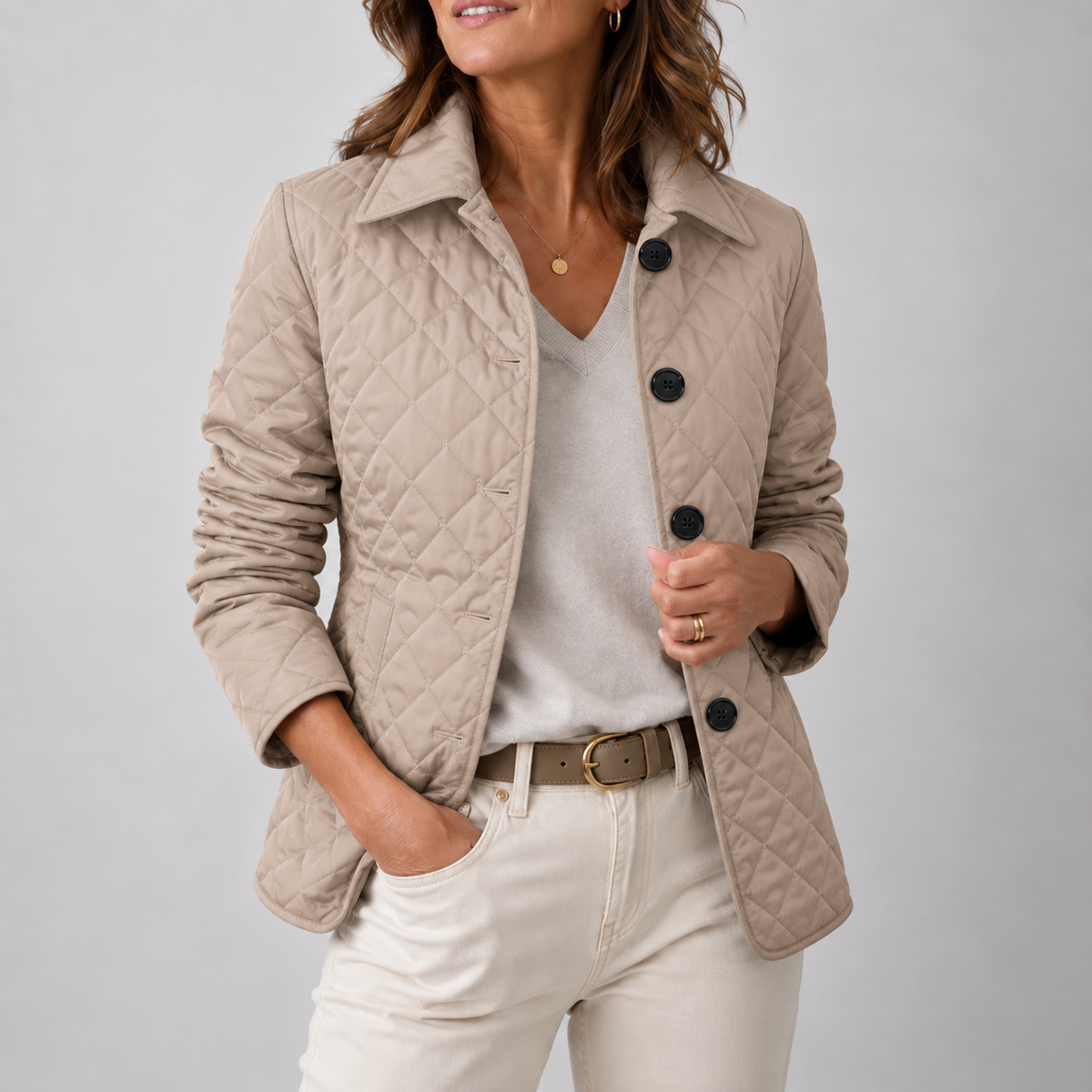 LOREDANA | CHAQUETA ACOLCHADA LIGERA CON CUELLO ALZADO