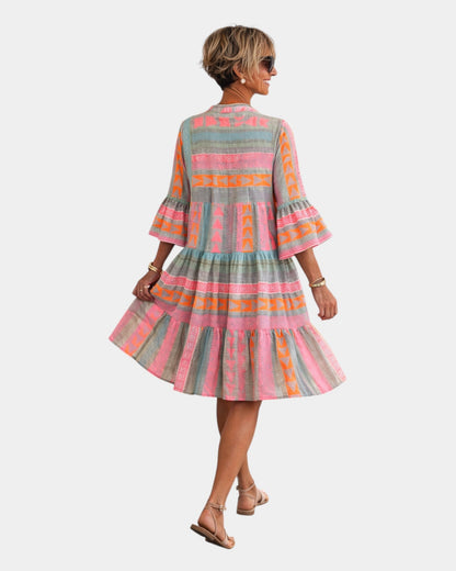 AROA | VESTIDO MIDI ESTAMPADO