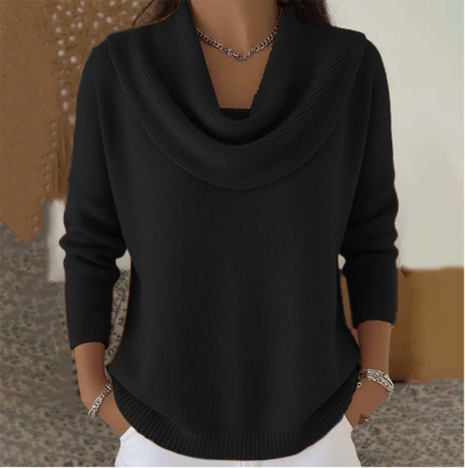 DARIA LORENA | JERSEY DE CUELLO DRAPEADO CHRISTINE