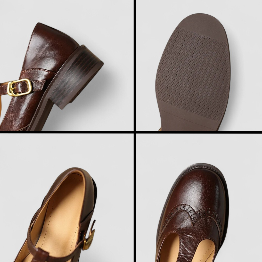 MARGOT | ZAPATOS CON CORREA EN T Y PERFORACIONES