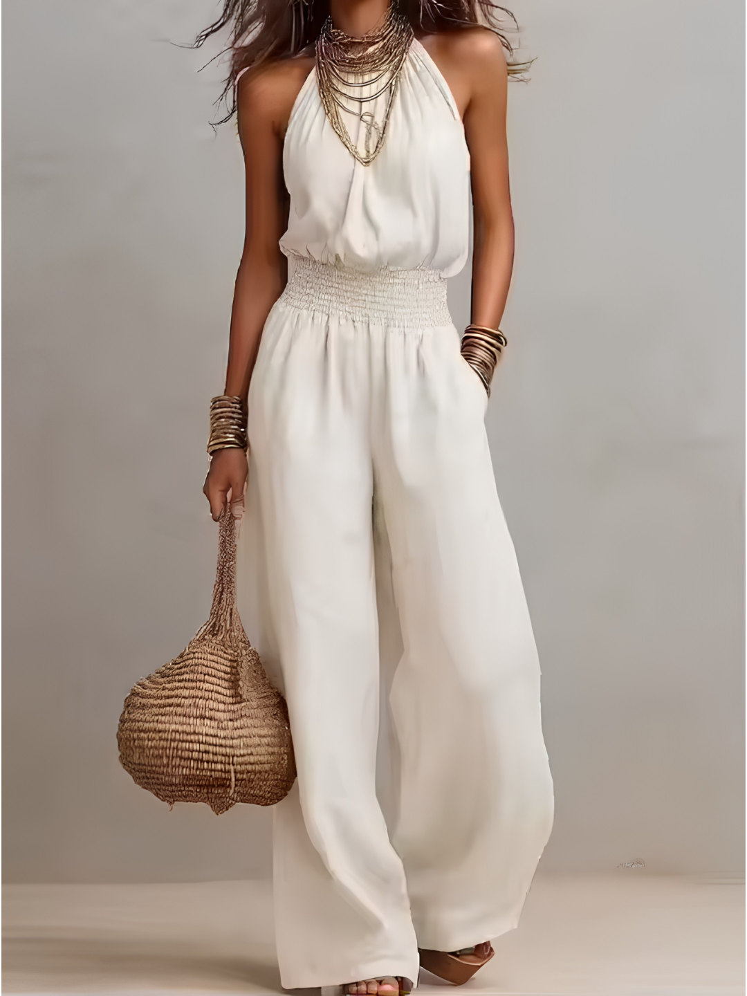 Valeria | Elegante mono con cuello americano