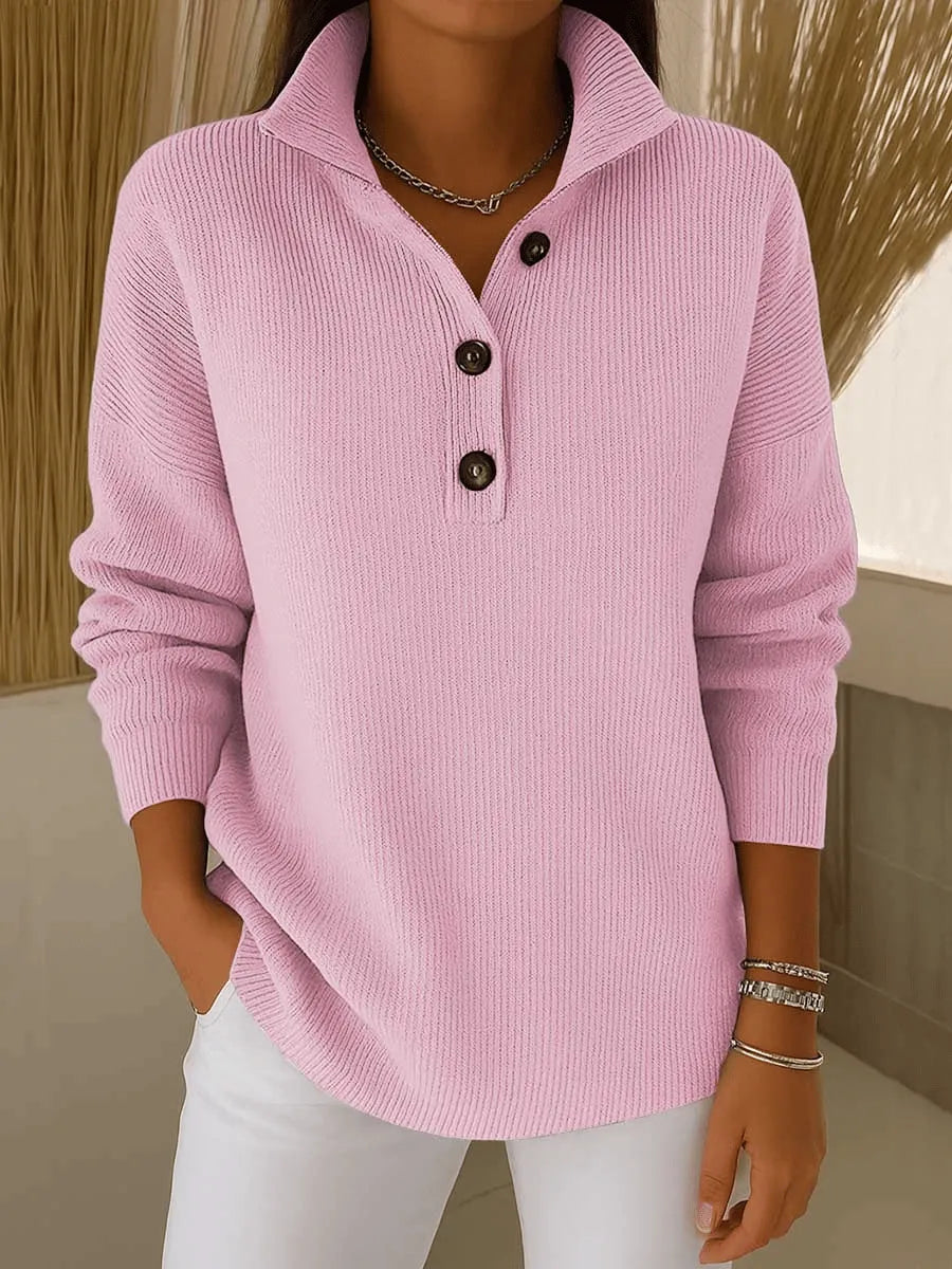 DARIA LORENA | JERSEY DE CUELLO ALTO CON BOTONES FLORENCE