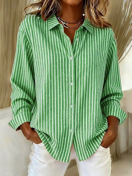 DARIA LORENA | CAMISA DE RAYAS ABOTONADA CHLOÉ