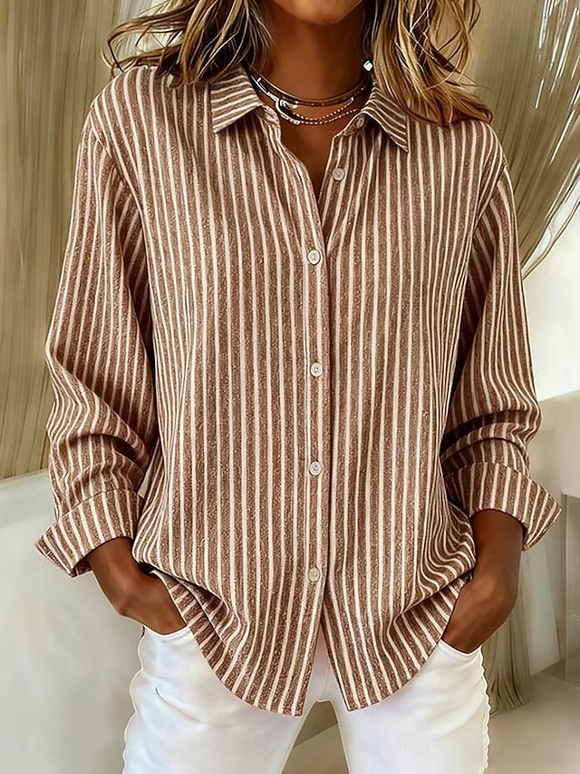 DARIA LORENA | CAMISA DE RAYAS ABOTONADA CHLOÉ