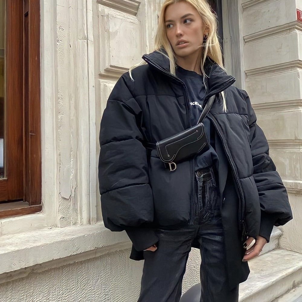 MARCELLA | CHAQUETA ACOLCHADA CON CUELLO Y CREMALLERA