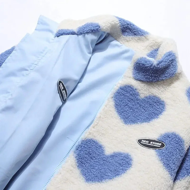 ELSIE | CHAQUETA REVERSIBLE DE CORAZONES