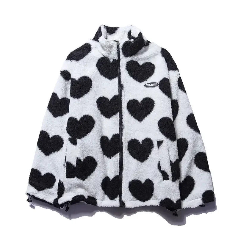 ELSIE | CHAQUETA REVERSIBLE DE CORAZONES