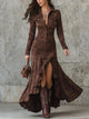MIREIA | VESTIDO LARGO ASIMÉTRICO CON BOTONES