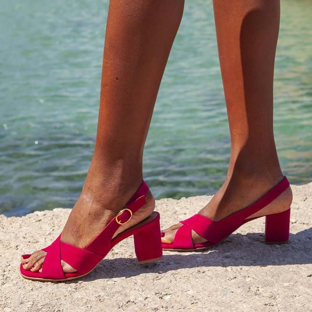 CÉLIANE™ | SANDALIAS AZUL CIELO DE VERANO