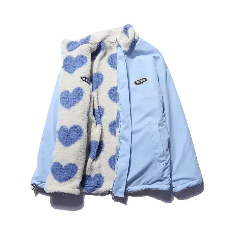 ELSIE | CHAQUETA REVERSIBLE DE CORAZONES