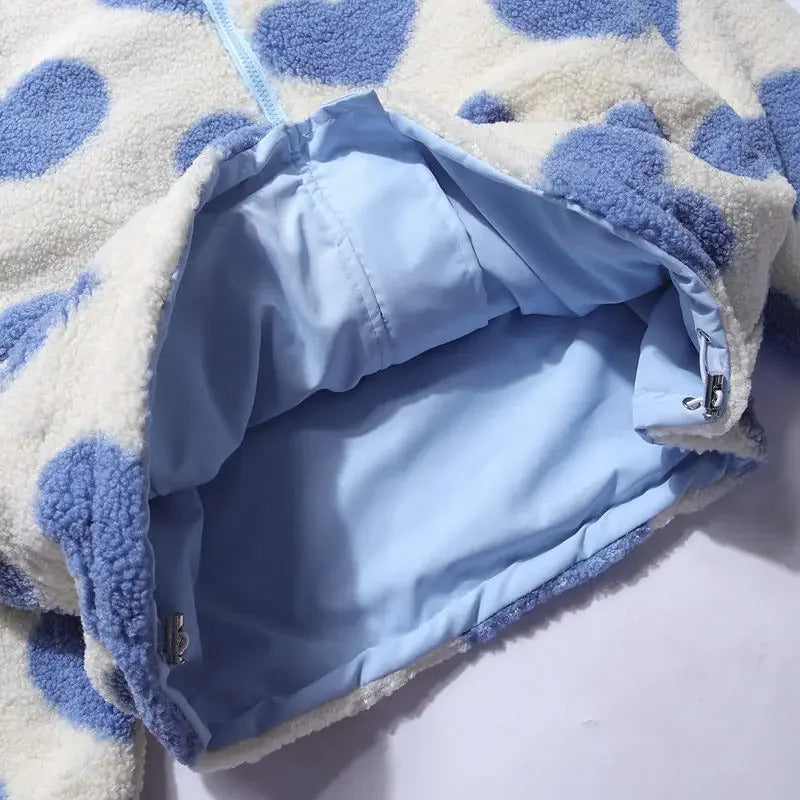 ELSIE | CHAQUETA REVERSIBLE DE CORAZONES