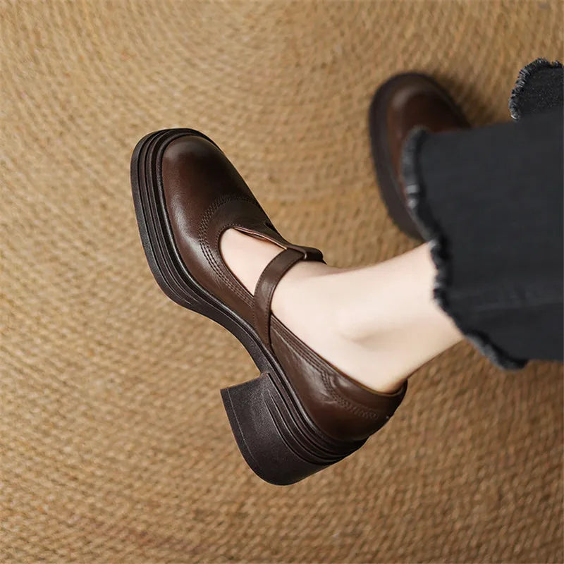 ÉLISE | ZAPATOS MARY JANE CON TACÓN BLOQUE