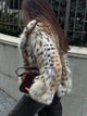 SENNA | CHAQUETA DE PELO CON ESTAMPADO DE LEOPARDO