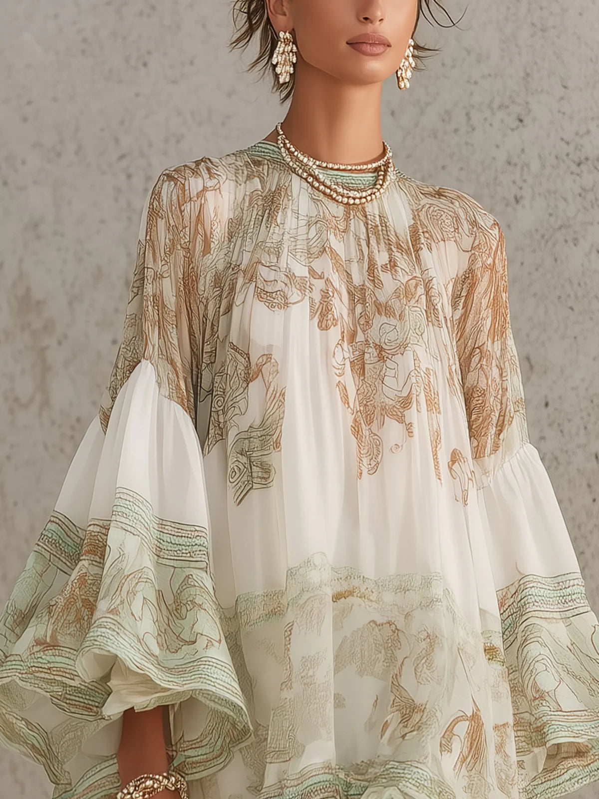ISABELLA | VESTIDO CORTO CON BAJO DE VOLANTES