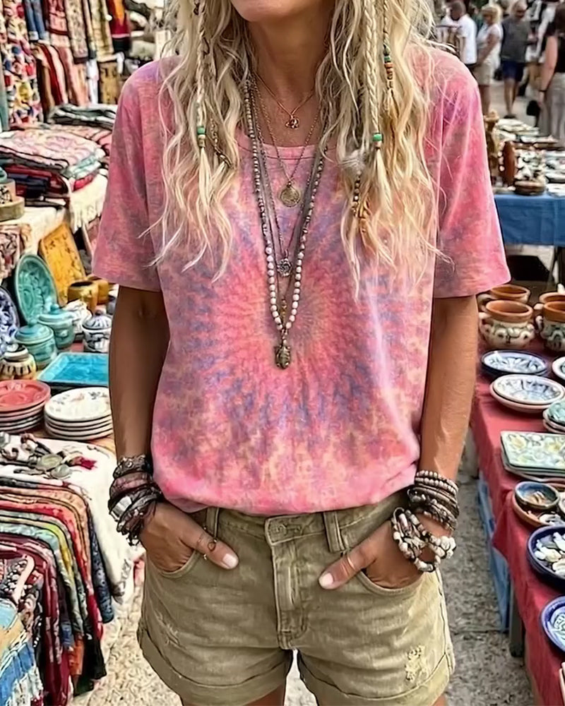 CAMISETA DEGRADADO LAZO COLOR