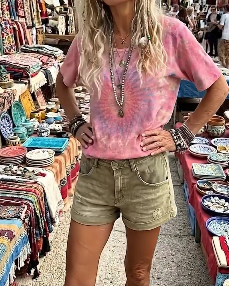 CAMISETA DEGRADADO LAZO COLOR